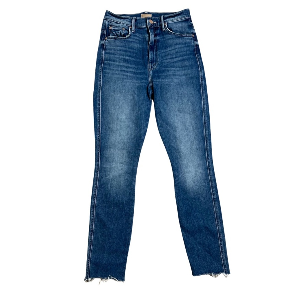 Mother The Double Swooner Hover Jeans Love Bombs Size 26 Skinny